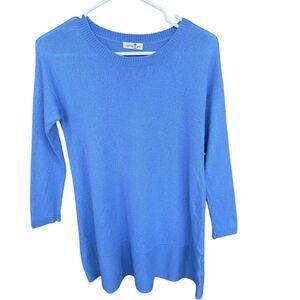 Cortland Park 100% Cashmere Sweater Womens Small Tunic Quiet Luxury Minimalistic